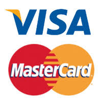Payment by MasterCart and Visa cards